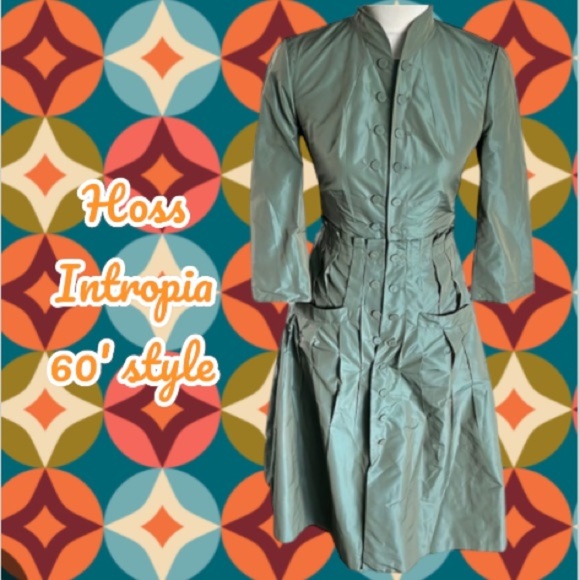 VTG Hoss Intropia Trench Coat/Dress VTG - Picture 4 of 16